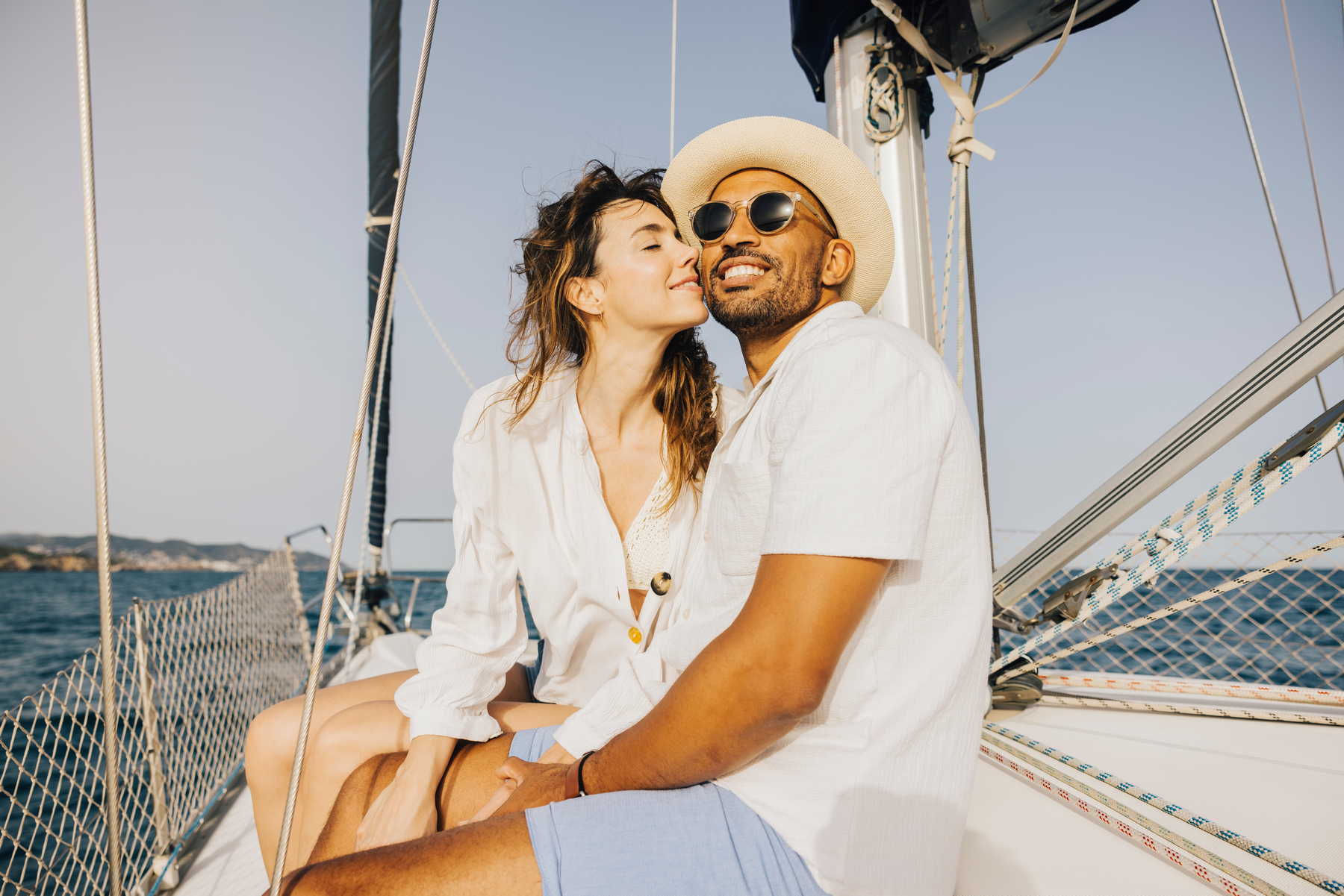 Couples sailing in Naxos